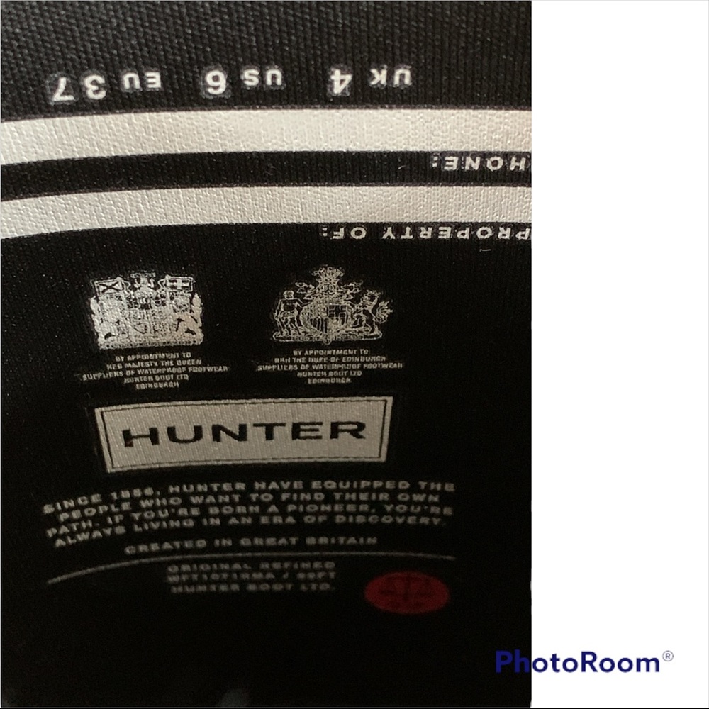Hunter Women's Black Tall Rain Boots - Picture 7 of 8